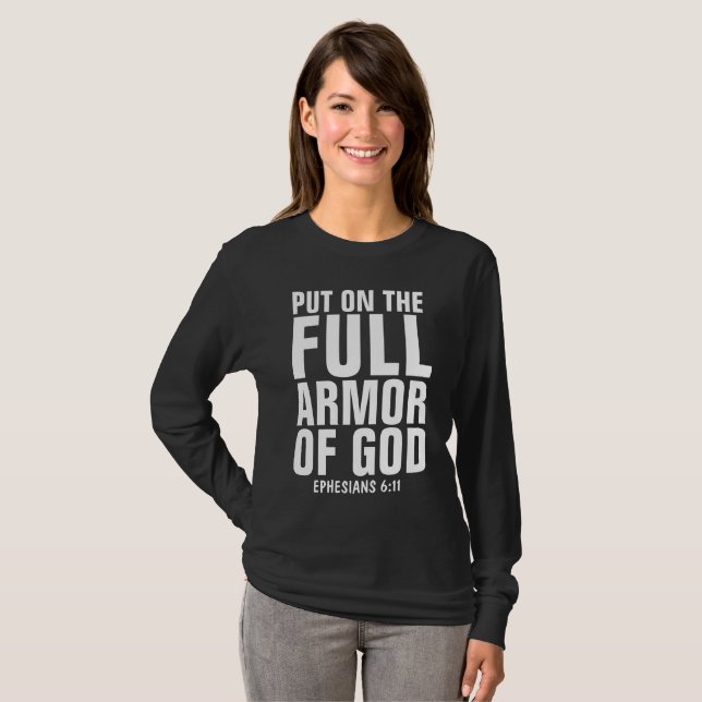 LÄGG PÅ FULLT AV GOD Christian T-shirts (Hel framsida)
