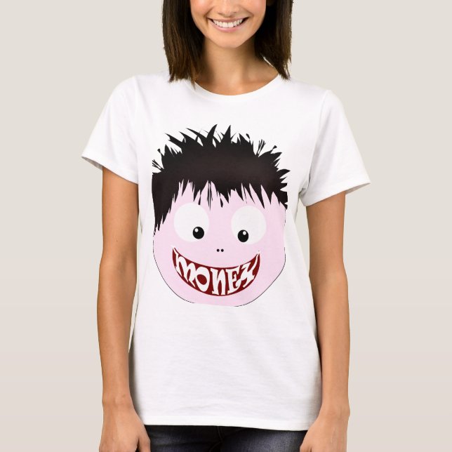 Lägg pengarna där munnen finns t-shirt (Framsida)