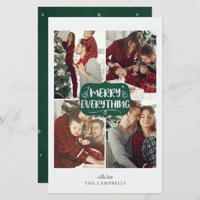 Lägg samman allt 4-helgdag för budgeterad Grönt (Fram/baksida)