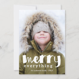 Lägg samman allt ett fotofotokort för Helgdag Julkort