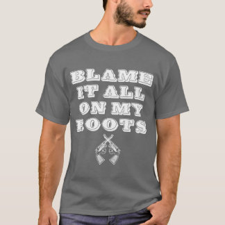 Lägg skulden på allt på min Land musiknota i rötte T Shirt