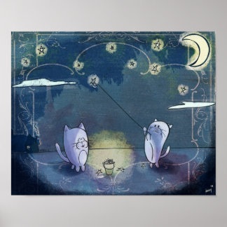 Lägg stjärnorna i hennes Himlar-utskrift Poster