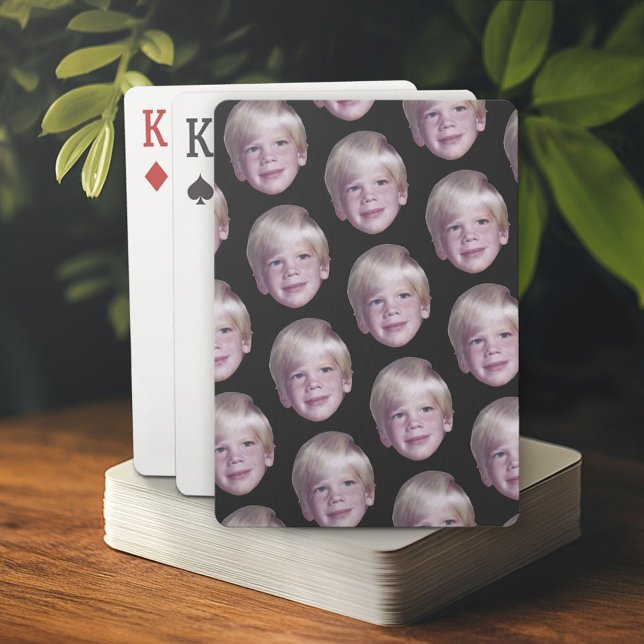 Lägg till 1 Mönster med Flytande huvud, foto med h Casinokort (Custom Poker Playing Cards)