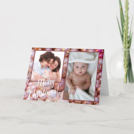 Lägg till 2 bilder Vacker julgransprydnad julkort Helgkort