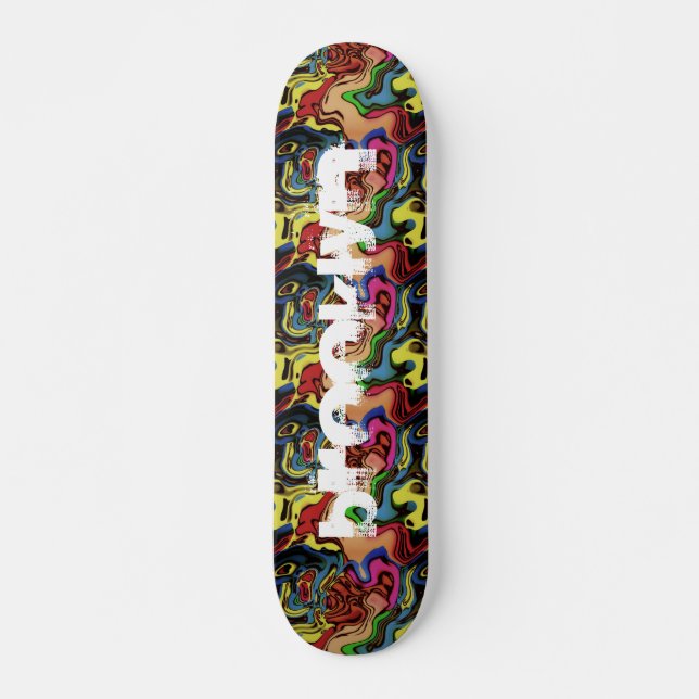 Lägg till Abstrakten City Graffiti Skateboard Bräda 20,5 Cm (Framsida)