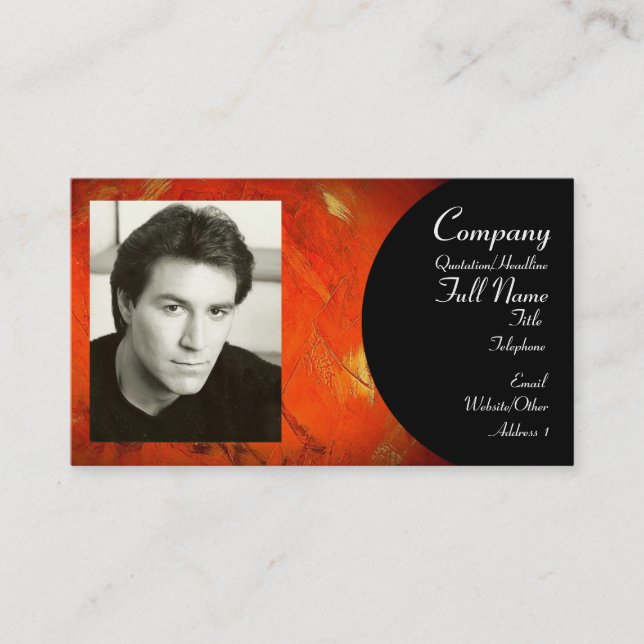 Lägg till Affärskortet Bild Visitkort (Framsida)