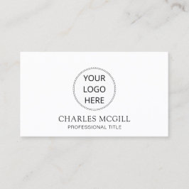 Lägg till Affärskortet Logotyp Circle Anpassningsb Visitkort