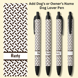 Lägg till ägarens eller Hund Namn, Hund Bones on W