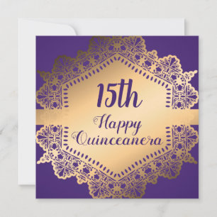 Lägg till ålder Lycklig Quinceanera Inbjudningar