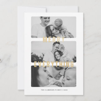 Lägg till allt guldfärgat Helgdag-kort Meddelande