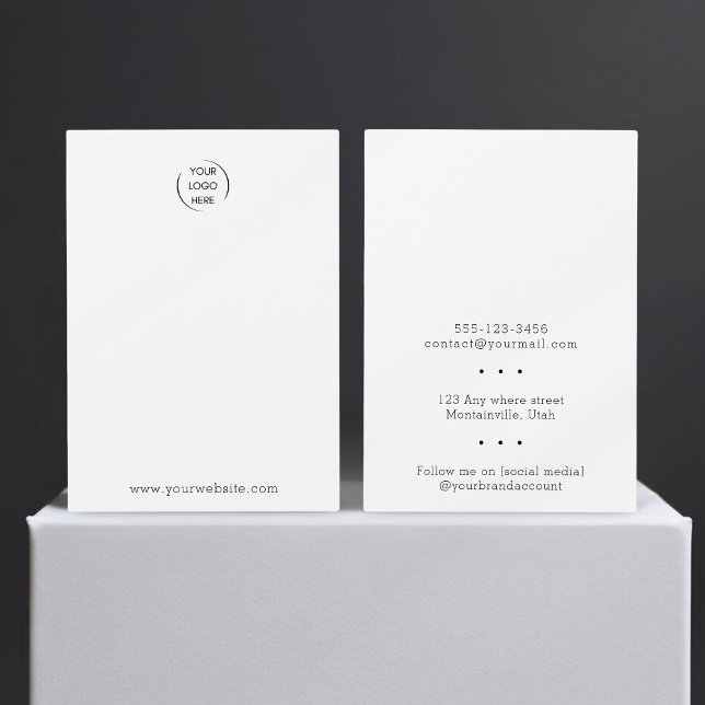 Lägg till allt-i-ett-Visningen för logotyp Visitkort (Skapare uppladdad)