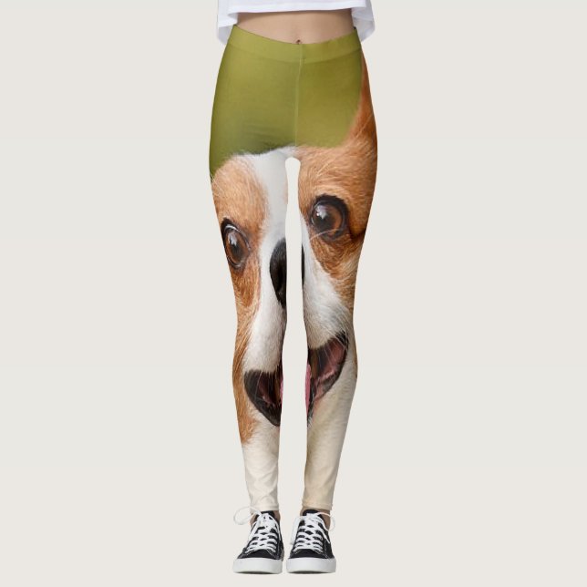 Lägg till anpassad Personlig för foto-Hund Leggings (Framsida)