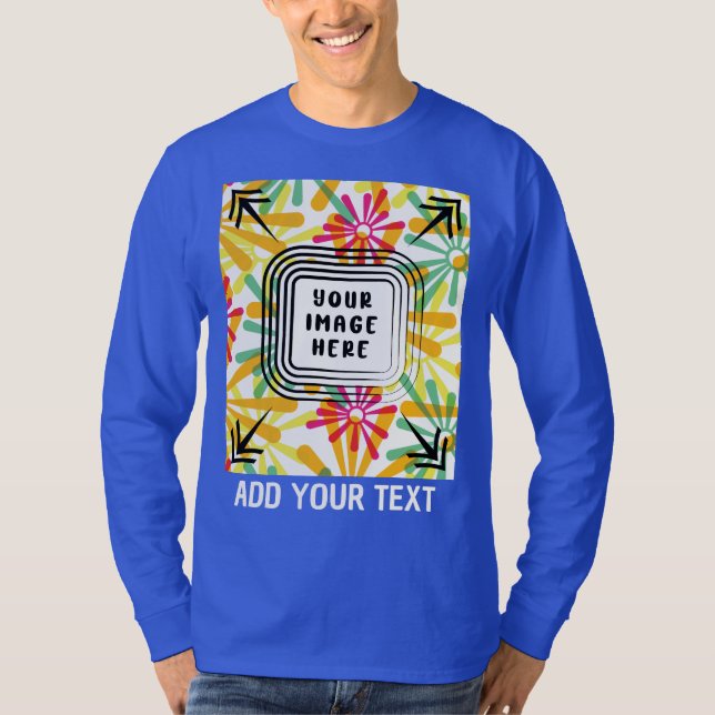 Lägg till Anpassadet Foto och Anpassningsbar T Shirt (Framsida)