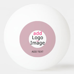 Lägg till Anpassadet Logotyp Business Dusty Ro Hue Pingisboll