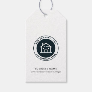 Lägg till Anpassningsbar Business Logotyp Real God Presentetikett