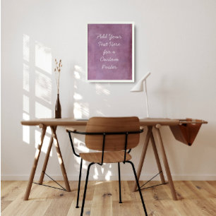 Lägg till Anpassningsbar, Fet Rosa Grunge med fets Poster