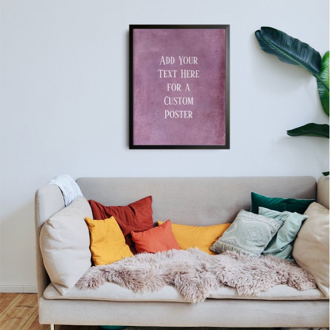 Lägg till Anpassningsbar, Fet Rosa Grunge med fets Poster (Skapare uppladdad)