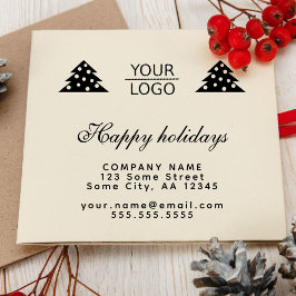 Lägg till Anpassningsbar för Logotyp Julgran Befor Stämpel