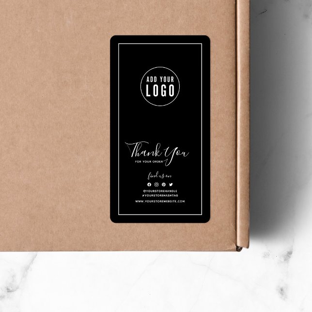 Lägg till Anpassningsbar för Logotyp-Tack-paketeri Fraktsedel (Skapare uppladdad)