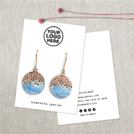 Lägg till Anpassningsbar Logotyp Innehavare av vit Visitkort