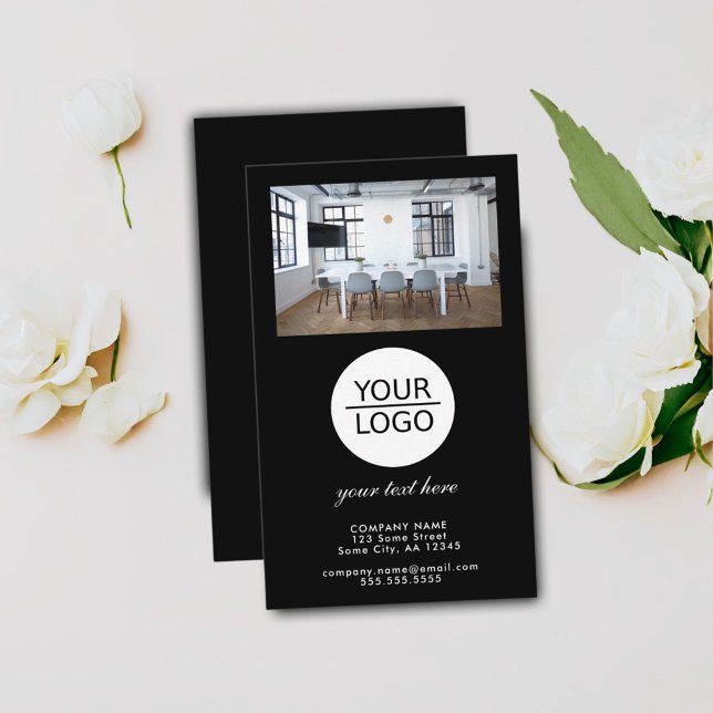 Lägg till Anpassningsbarna för textbefordringsfoto Visitkort (Skapare uppladdad)