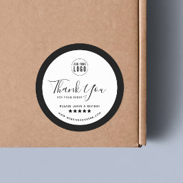 Lägg till Anpassningsbarna Gräns Färg Logotyp Tack Runt Klistermärke