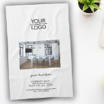 Lägg till Anpassningsbarna Logotyp-företag - foto Kökshandduk<br><div class="desc">Lägg till Logotypen med ett Anpassningsbar Text Company Photo Promotion Kitchen Towel. Lägg till foto,  logotyp och anpassa text,  företagsinformation,  namn,  adress och kontaktinformation. Affärsfrämjande eller företagskunder för dina kunder och affärspartner.</div>