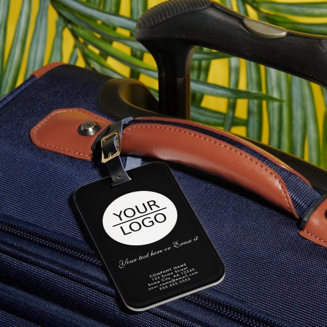 Lägg till Anpassningsbarna Logotyp Text Company Pr Bagagebricka (Framsida Insitu 1)