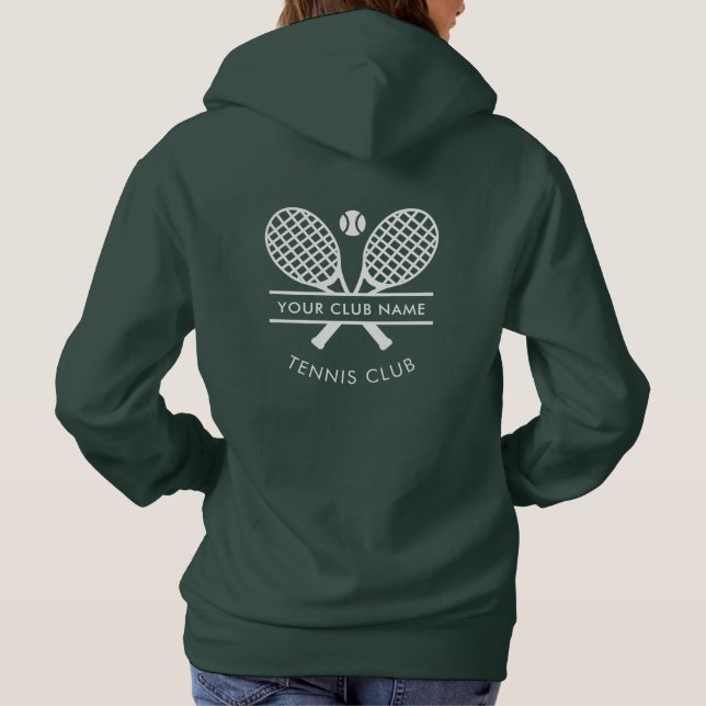 Lägg till Anpassningsbarna Tennis Klubb Namn Team  T Shirt (Baksida)