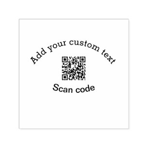 Lägg till anpassningsbarnas textskanning QR-kodför Självfärgande Stämpel