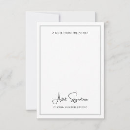 Lägg till anteckning om Namnteckning Anpassningsba Tack Kort