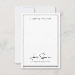 Lägg till anteckning om Namnteckning Anpassningsba Tack Kort