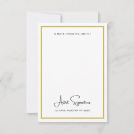 Lägg till anteckning om Namnteckning Anpassningsba Tack Kort