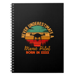 Lägg till år, Ändra text, Underskatta aldrig Dra Anteckningsbok