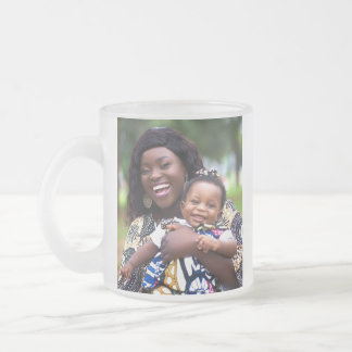 Lägg till babyfoto Anpassa Personalisera Frostad Glasmugg
