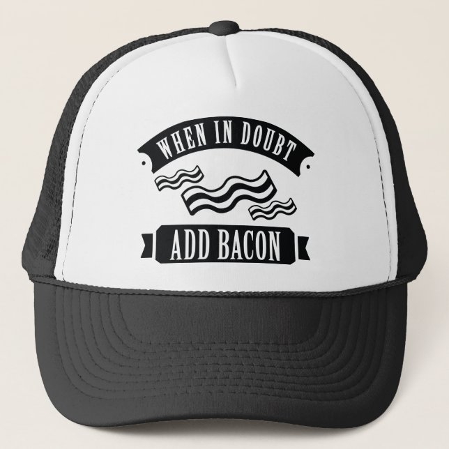Lägg till Bacon i tveksamma fall Keps (Framsida)