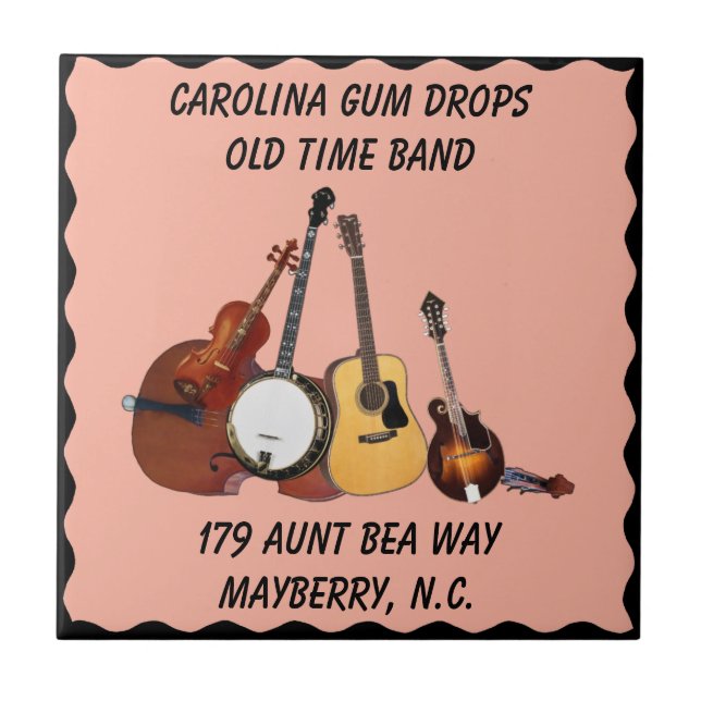 LÄGG TILL BAND NAMN NOST POPULAR BAKGRUND KAKELPLATTA (Framsidan)