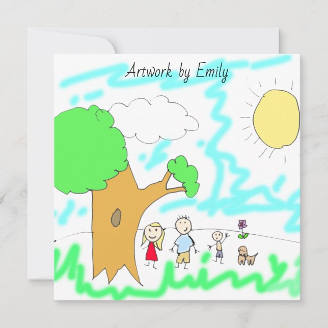 Lägg till barnens teckning i den här (Framsida)