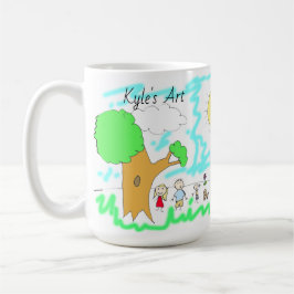 Lägg till barnens teckning i den här kaffemugg