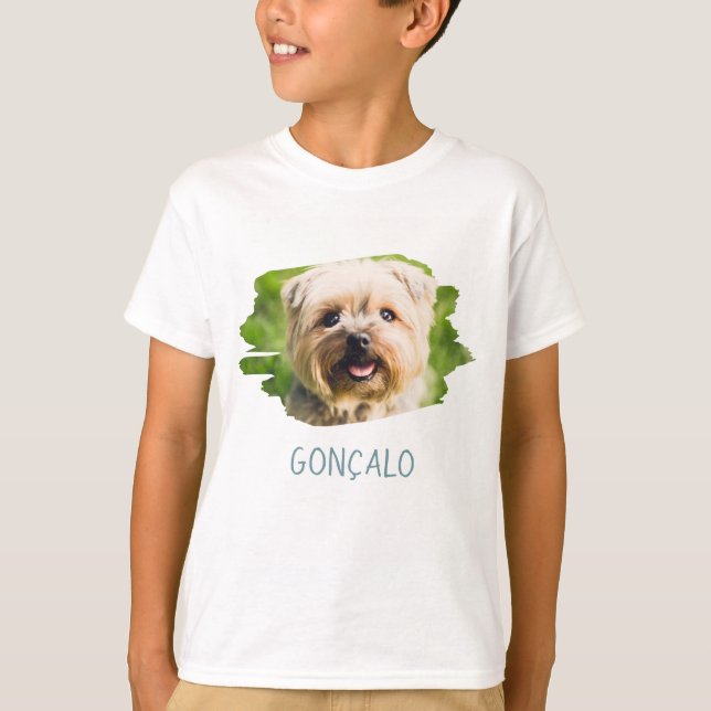 Lägg till bild anpassat namn Skapa din egen Bild T Shirt (Framsida)