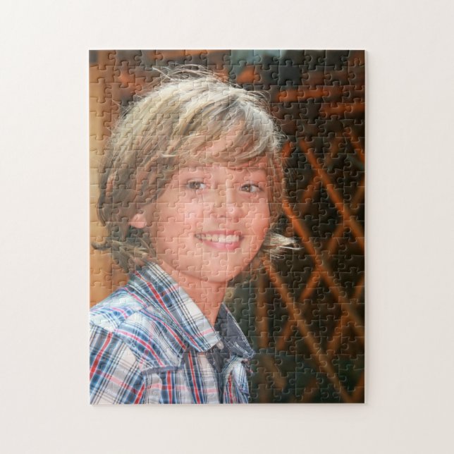 LÄGG TILL BILD ANPASSNINGSBAR JIGSAW PUZZLE PUSSEL (Vertikal)