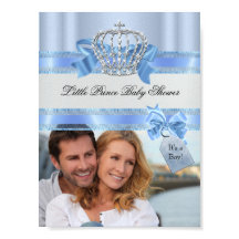 Lägg till bild Baby Shower Boy Blue Little Prince 