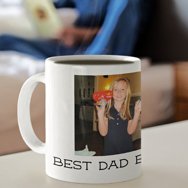 Lägg till bild bästa Pappa någonsin Fars dag Kaffemugg (Skapare uppladdad)