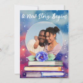 Lägg till bild Bokar & Ro Pastel Watercolor Bröllo Inbjudningar