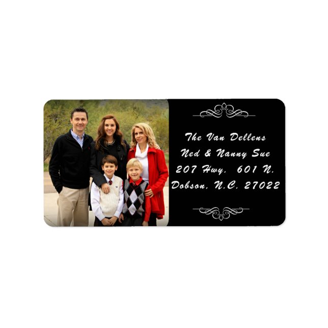 LÄGG TILL BILD* ETIKETT ADRESSETIKETT (Framsidan)