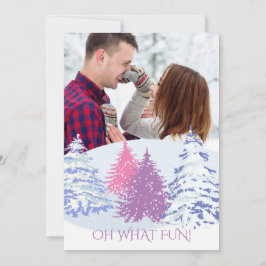 LÄGG TILL BILD - FÖRÄNDRA FÄRG JULGRANAR INBJUDNINGAR