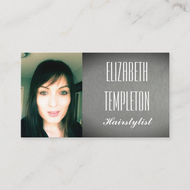 lägg till bild Hairstylist eller någon annan profe Visitkort (Framsida)