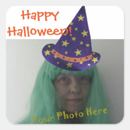 Lägg till bild Halloween-guidestickers Fyrkantigt Klistermärke