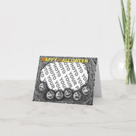 Lägg till bild huvud 1 för Halloween kortpumpa Kort
