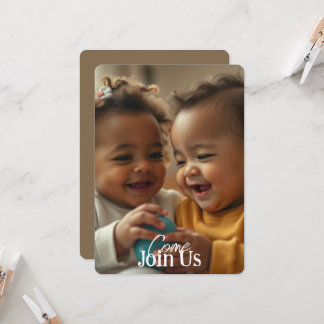 Lägg till bild inbjudan och text